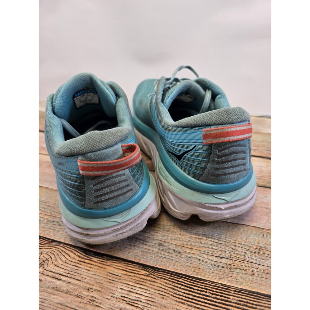Hoka One One Bondi 7 Shoes Aqua Blue Women’s Size 8.5 1110519 - Picture 5 of 8